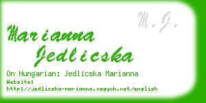 marianna jedlicska business card